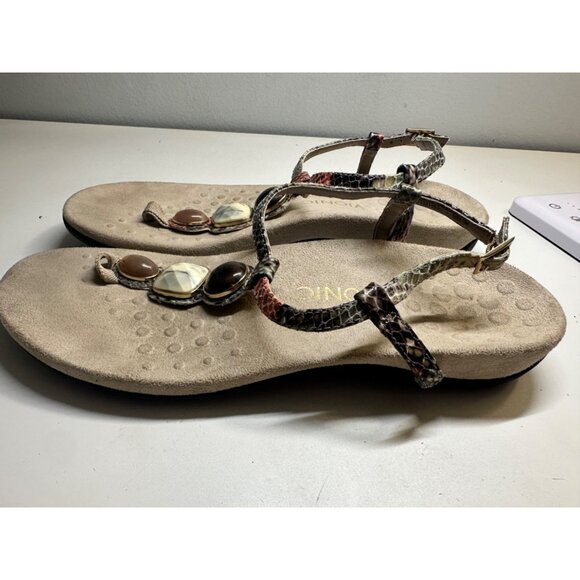 Vionic Crystal Jewled Orthotic Arch Support‎ Sandals Size 11 - Picture 3 of 5